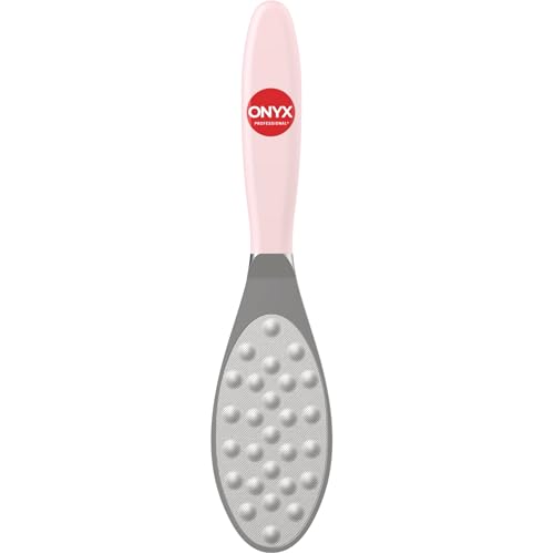 ONYX Professional Stainless Steel Dual Action Foot Polisher Durable Stainless Steel Foot File for Dry Skin and Foot Callus Removal 1 Pack