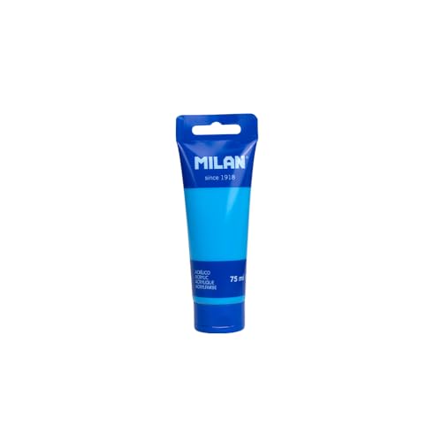 MILAN® Tubo 75 ml pintura acrílica azul cian