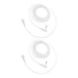 LIFKOME Kit 2 Pezzi Cavo di Messa a Terra Sostitutivo per Tappetino Grounding e Lenzuola, Accessori Cordone lungo Uso Domestico e Apparecchiature Mediche Metallo Bianco