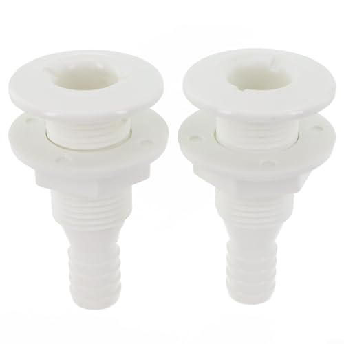 Drenaje de barco, 2 piezas de 19 mm para casco de piel, accesorio de manguera de bomba de sentina, ajuste seguro y a prueba de fugas para conexión de manguera de bomba de achique