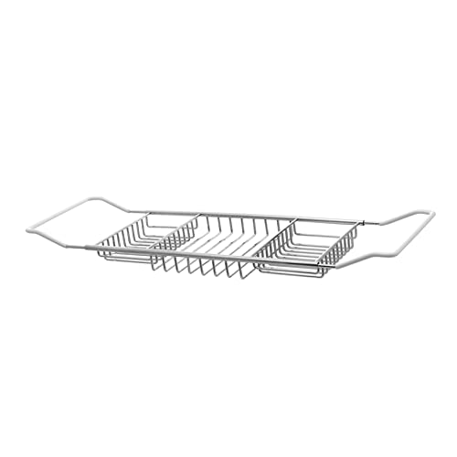 Garneck Estante para Bañera De Acero Inoxidable Bandeja Flotante Extensible Soporte para Baño Organizador De Baño para Uso