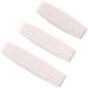 3Pcs White Toothpaste Dispenser Tube Squeezer Holder Toothpaste Clips Tubular Squeezer for Bathroom Durability and Fashion, Aids and Accessories Daily Living Tube Squeezing Aids,Bathroom Safety