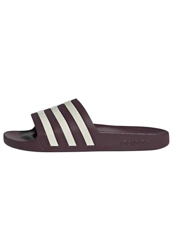 adidas Femme Adilette Aqua Slides Sandal, maroon/off white/off white, 38 EU