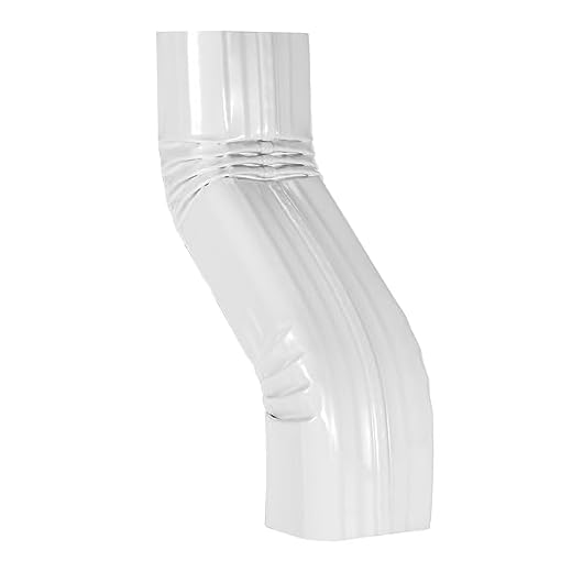 SUKABU Downspout Leader Gutter Offset 3x4 White (Gloss) Offset 3" A Style Style, 3x4 A Style S Elbow