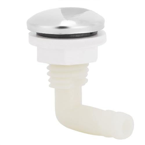 Generic Boquilla de Aire para Hidroterapia para Piscina, Bañera, Boquilla de Aire Duradera para Piscina con Resorte para SPA, Aguas Termales, Bañera, Plástico de 5 'x 4,3' + Acero Inoxidable