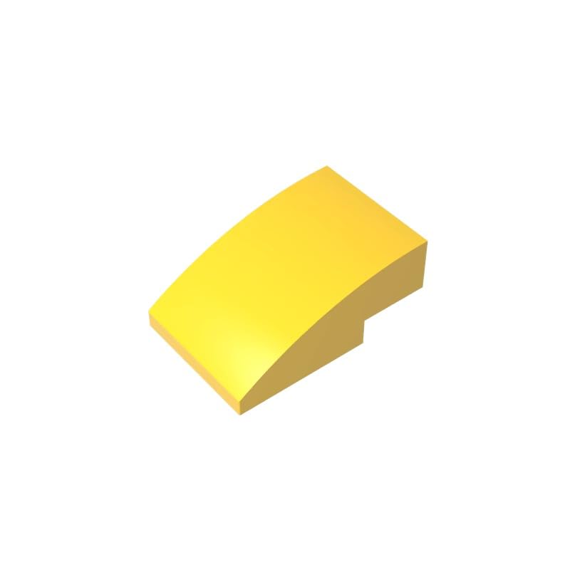 24309 Arched Brick Slope Curved 3x2 No Studs 50 Pieces GDS-1123 Compatible with Lego Building Blocks Color:Yellow โ image 1