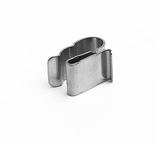 Rope Clamp Wholesale Price Stainless Steel Clips Module Cable Clip For Frameless Panel Cable Cable Clamps (Size : 200 Pieces) #TOP4
