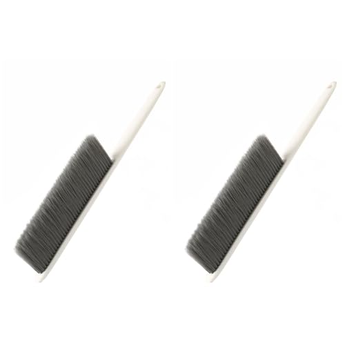 minkissy 2 cepillos para Cepillo de Microfibra, de Dibujo, Escoba para Chimenea, de Limpieza de cerdas, de Mano, de Banco, removedor de Pelo pequeño, Polvo de Cama