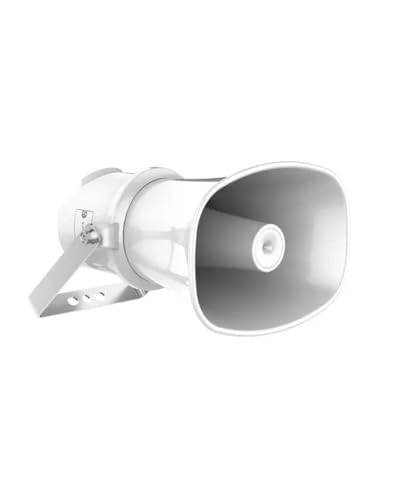 318netech 7W PoE IP Horn Speaker, Outdoor Indoor 121dB PoE Network Horn Speaker with One-Way Audio, Built-in 4G EMMC, IP66 Waterproof, Work with Connect APP, International English Version