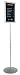 Displays2go Pedestal Sign Holder Stand with Telescoping Post, Double-Sided Poster Frame for 11 x 17 Graphics, Top-Loading Design - Silver/Aluminum (TLS1117SV)
