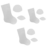 Christmas Stocking Template 3Pcs/Set DIY Acrylic Sewing Templates 8/12/15inch Transparent Christmas Sock Sewing Knitting Stencil Quilting Templates Christmas Stockings Sewing Templates Handmade Chris