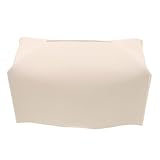 SMASOLO Dispensador de Pañuelos Grande de Piel Sintética Blanca Caja Plegable para Servilletas Enrolladas y Dobladas Organizador Decorativo para Baño Oficina y Mesita de Noche
