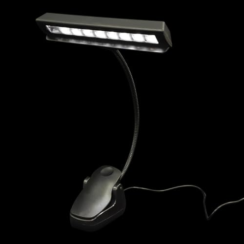 Toddmomy Multifunctional Led Music Stand Light Clip Portable Reading Lamp for Piano Guitar and Home Use USB Powered Eye-Caring Design