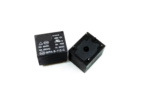 Relais MPAS112C 12VDC 10A à commutation rapide pour automatisme, pack de 10