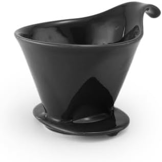 Zero Japan - Bee House Pour Over Coffee Dripper - Lead-Free & Cadmium-Free Ceramic Coffee Maker with Elegant Peek Hole, Drip Cone Brewer Coffee Gifts, Brewing Accessories - Black, Standard Size - Image 1 of 9