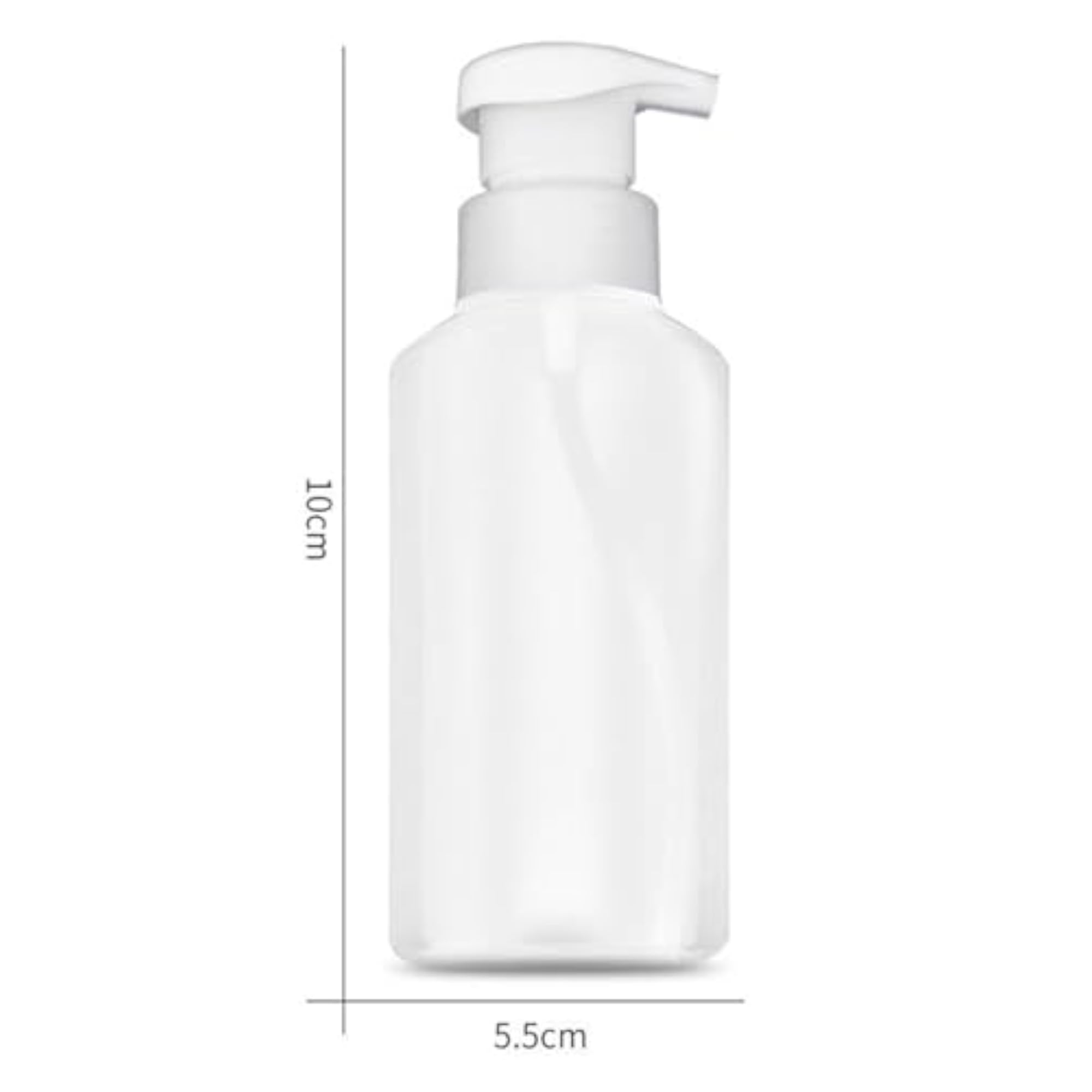 2x Clear Empty 150ml Soap Shampoo Dispenser Bottles