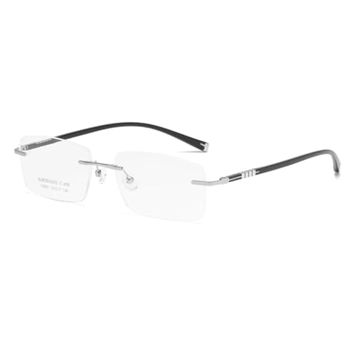 Lunettes sans monture homme en alliage de titane ultralégère