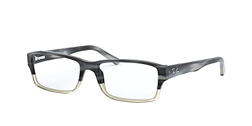 Ray-Ban Rx5169 Rectangular Prescription Eyeglass Frames, Grey Horn Gradient Grey/Demo Lens, 54 Mm #TOP1