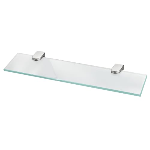 bonsport Glasregal Wandregal für Badezimmer Milchglas - Glas Regal aus 6...