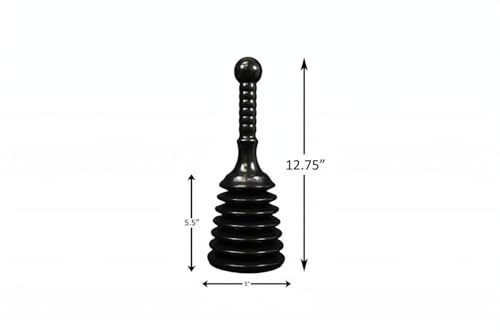 Master Plunger MPS4 Sink & Drain Plunger for Kitchen Sinks, Bathroom Sinks, Showers, and Bathtubs. Small and Strong Design with Large Bellows Commercial & Residential Use, Black - Image 3