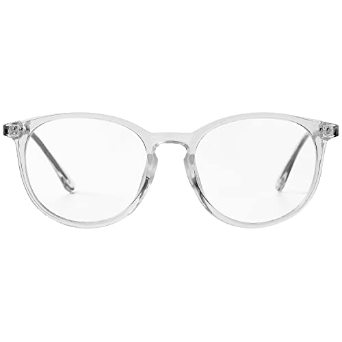 Kursan Non Prescription Clear Lens Fake Glasses for Women Men Retro Round Metal Frame Eyeglasses