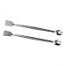 2Pcs 20cm Double End Stainless Steel Laboratory Sampling Spoon Spatula Tool for Transferring and Mixing Powders Granules and Compounds in Dental Industrial Lab Applications