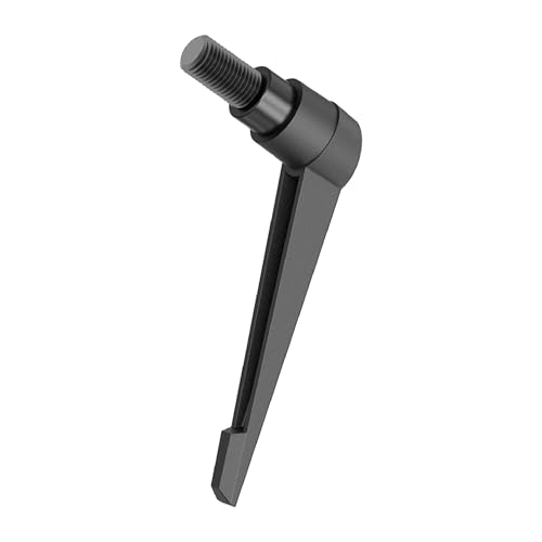 Image of 2PCS Clamping Lever Handles, M8 x 32mm Male Thread, Adjustable Quick Release Locking Rotating Screw Bolt Stud Knobs Apply for Lathe Machinery, Black