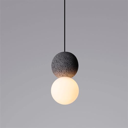 Plafonnier créatif en verre et ciment lustre suspendu haut de gamme style nordique moderne