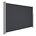 LARMNEE Seitenmarkise, ausziehbar 190 x 350 cm Anthrazit Markise, Seitenwandmarkise Sonnenschutz, Seitlicher Sichtschutz, Seitenrollo, Windschutz, für Garten, Terrasse, Balkon, Camping, EBK1935TBP02