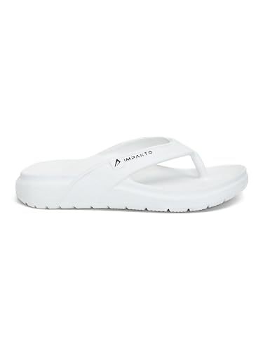 Image of Impakto Men's Arch Support Flip Flops | Lightweight & Bounce-Back Slippers | Soft Cushioned Footbed | Regular Wear Chappal for Home, Casual & Outdoor Use