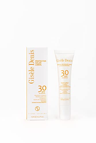 GISÈLE DENIS - Protector Solar Labial, con Vitamina E para Labios, FPS30, 15 ml Cover