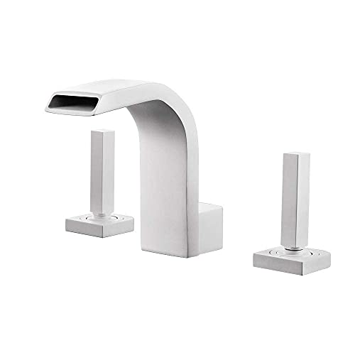 Robinet de cascade en laiton massif chromé pour lavabo chic à double commande - 7