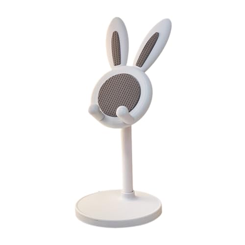 Niwugady Support de téléphone portable, support universel pour téléphone portable, motif lapin mignon, support de téléphone portable, hauteur réglable, support de bureau pour moniteur, téléphone