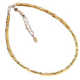 Bracelet de perles en pyrite de 2,5 mm idéal pour le layering délicat au quotidien