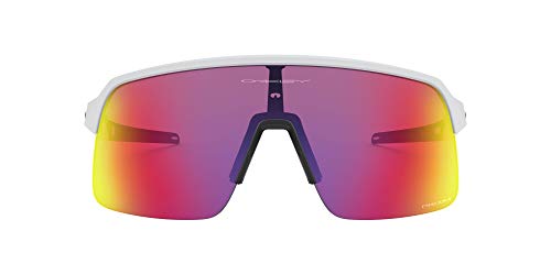 Oakley Men s OO9463 Sutro Lite Rectangular Sunglasses, Matte White Prizm Road, 139 mm