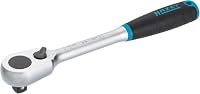 HAZET HiPer Feinzahn-Umschaltknarre 916HP I 12,5 mm (1/2 Zoll) Vierkantabtrieb, kleiner Betätigungswinkel (4 Grad), extrem belastbar: 1000 Nm I ermöglicht Einsatz in engsten Bauräumen – Ansicht 1