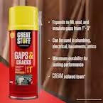 Great Stuff Gaps and Cracks Insulating Foam Sealant,12 Ounce - Case of 12