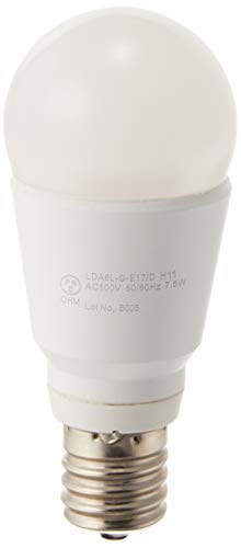 LED電球 ミニクリプトン形 E17 60形相当 調光器対応 防雨タイプ 電球色 06-1879 LDA8L-G-E17/D H11