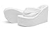 Like-know-like Womens Wedge Sandals Platform Sandals Women Chunky Wedge flip flops Sandals for Women White US 7