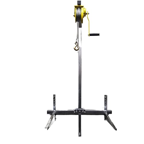 Cabrestante manual para instalación de aire acondicionado, herramienta de elevación plegable con autobloqueo, cable resistente para exteriores para un uso versátil