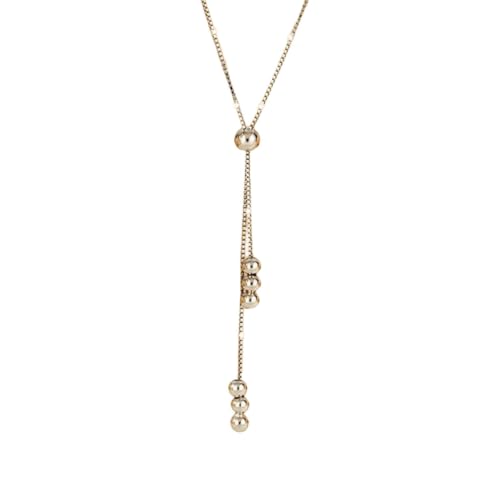 Collier chaîne simple en Y multicouche et bijoux tendance pour femme