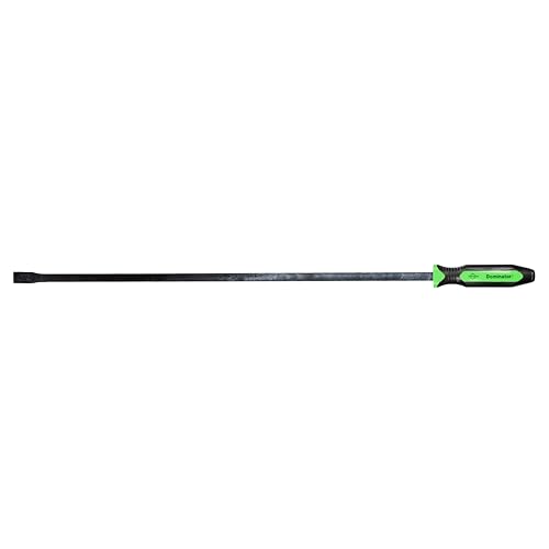 Image of Mayhew Tools 14117GN Dominator Pro Pry Bar, Green, 36 inch Curved | Fully Heat-Treated Steel, Strikeable Cap & Shock-Absorbing Ergonomic Handle