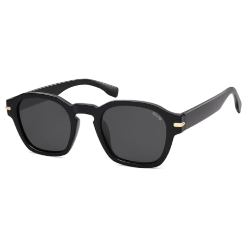 Image of SOJOS Retro Square Polarized Sunglasses Men Trendy Womens SJ2382 | Vintage UV400 90s Sun Glasses Outfit Driving