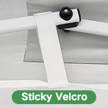 Acepic Pack de 4 Paredes Laterales para Carpa 3x3m, Paneles Laterales Impermeables de Tela Oxford 210D para Cenador Plegable, Protección Solar y Privacidad para Jardín, Camping y Eventos, Caqui - imagen 7