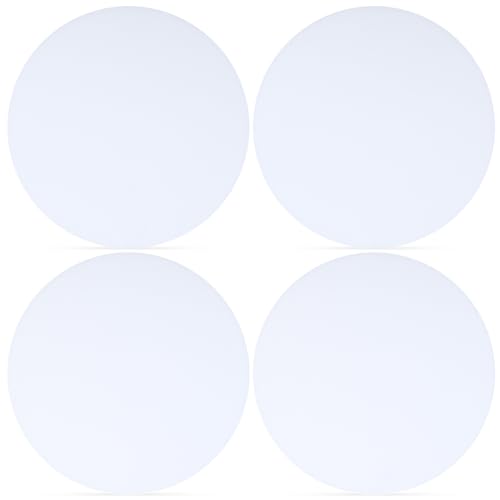 Image of Ceiling Light Diffuser Cover 5.78 Inch Round Frosted White Lampshade Anti Glare Spotlight Downlight Shield Replacement for Chandelier Drum Lamp Pendant Lighting Accessories, 4PCS