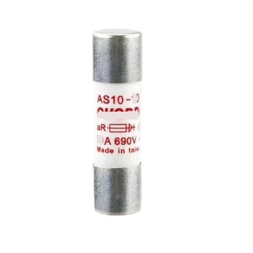 Fusible AS10 690V cylindrique cartouche de rechange ampérage 2A 4A 6A 10A 16A 32A