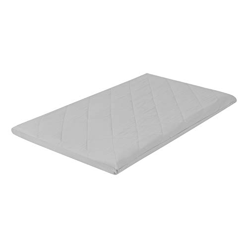 Image of Gray Pack 'n Play Quilted Mattress Sheet - Ultra-Soft, Comfortable Portable Crib Mattress Sheet for Boys & Girls; Playpen or Mini Crib Fitted Sheet with Quilted Top