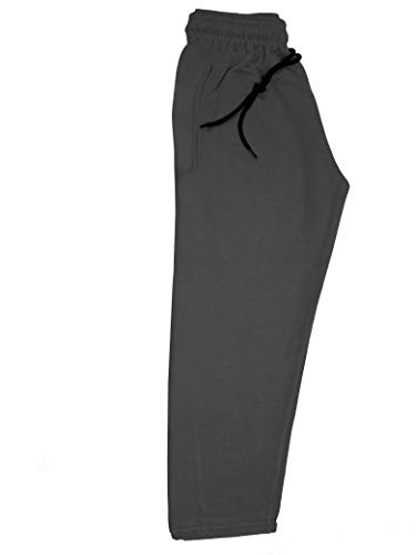 Image of IndiWeaves Kids- Unisex Girls and Boys Fleece Warm Lowers Track Pants for Winters (36121222325-iw-y-p4-36 Black, Drak Gray, Purple, Blue 14-15 Years) Pack of 4