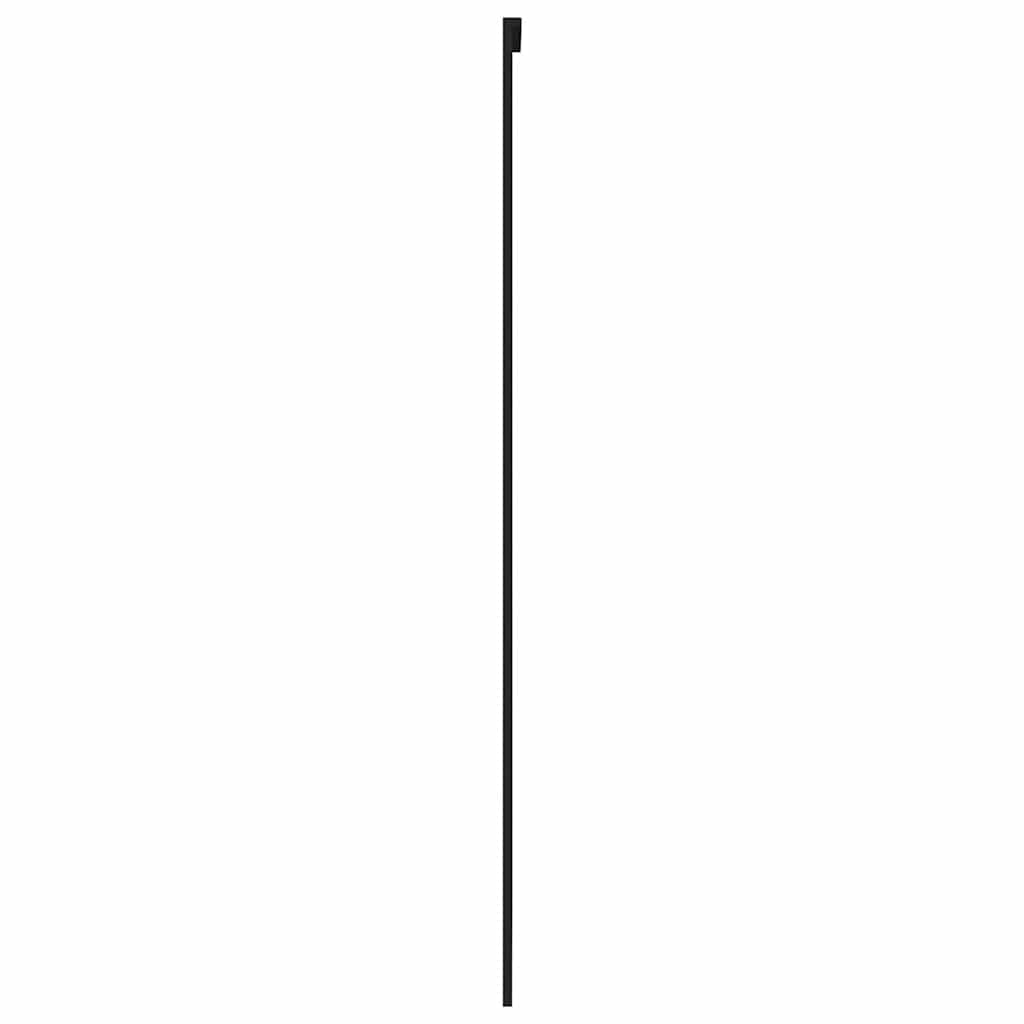 Drzwi przesuwne, czarne, 90 x 205 cm, szkło hartowane, aluminium skrzydło drzwi z ramą i ościeżnicą do drzwi wewnętrznych, montaż w przypadku renowacji i nowego budynku z zabezpieczeniem i