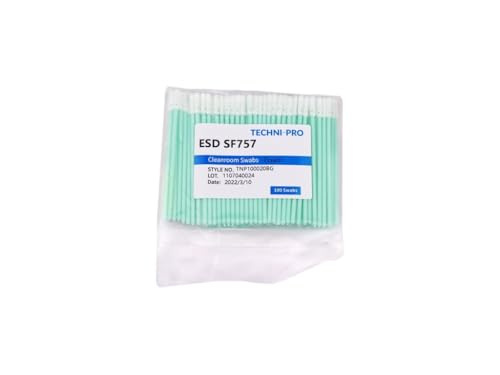 Techni-Pro TNP100020BG - FSWB757 Cleanroom ESD Foam Swab, Static Dissipative Swab Poly Handle, 100/Bg